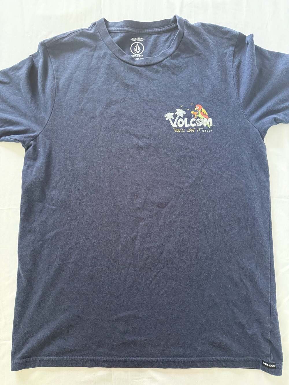Volcom 'You'll Love It' Graphic T-Shirt Navy Size S